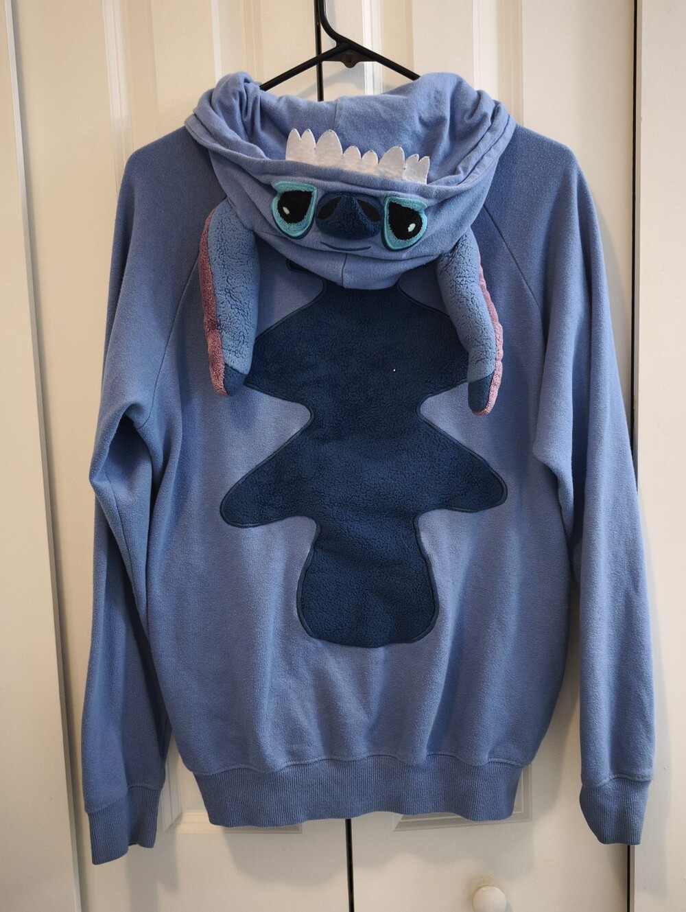 Disney Parks Stitch Full Zip Character Hoodie Blue Fleece Costume Women's S